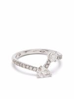 Loyal.e Paris bague Toi + Moi en or blanc 18ct sertie de diamants - Argent