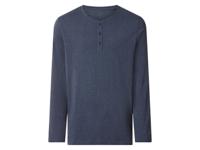 esmara Men Heren longsleeve (Marineblauw, XL)
