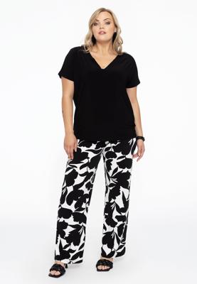 Yoek Wijde pantalon VITTORIA | Wit | Maat 54/56