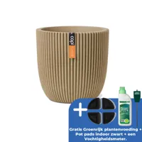 Pot bol groove nl d54h52cm beige