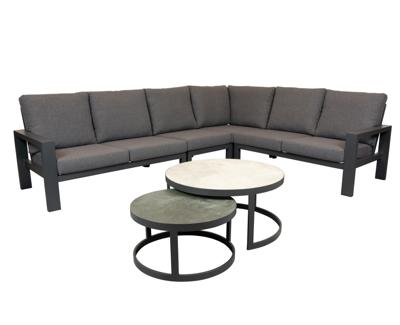 Qopps Montana loungehoek met Sprog koffietafel set