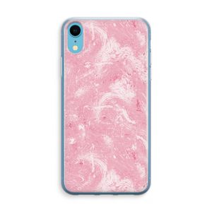 Abstract Painting Pink: iPhone XR Transparant Hoesje