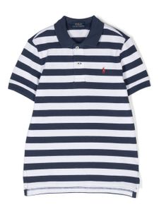 Ralph Lauren Kids polo à rayures - Bleu