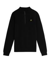 Lyle & Scott winter sweater jongens - zwart - 1/4 rits Lyle & Scott winter sweater jongens - zwart - 1/4 rits