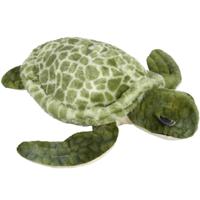 Ravensden pluche zeeschildpad knuffel dier - groen - 26 cm - Cadeau - zeedieren - thumbnail