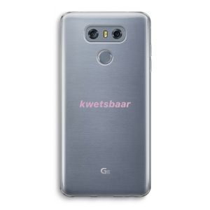 kwetsbaar: LG G6 Transparant Hoesje