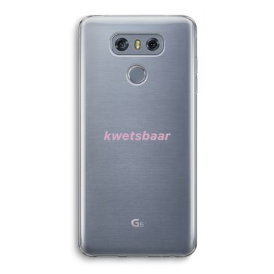 kwetsbaar: LG G6 Transparant Hoesje