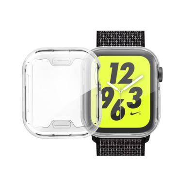 volledige Plating TPU Case voor Apple Watch serie 4 40mm (zilver)