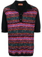 Missoni polo à motif zigzag - Noir