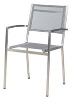 4SO Plaza dining stoel Ash Grey rvs