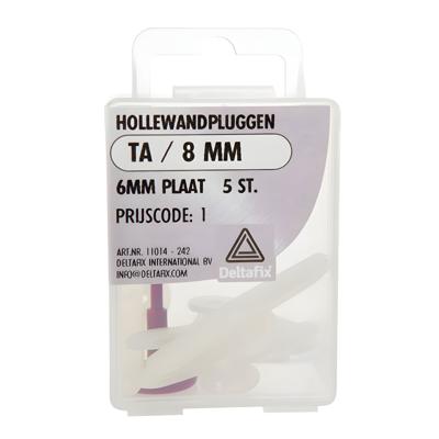 Hollewandplug td/8mm 25st - Deltafix