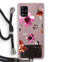 Geschilderde bloemen: Samsung Galaxy A51 5G Transparant Hoesje met koord Geschilderde bloemen: Samsung Galaxy A51 5G Transparant Hoesje met koord