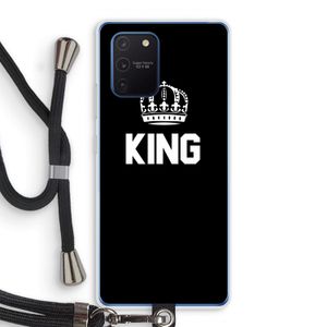 King zwart: Samsung Galaxy Note 10 Lite Transparant Hoesje met koord