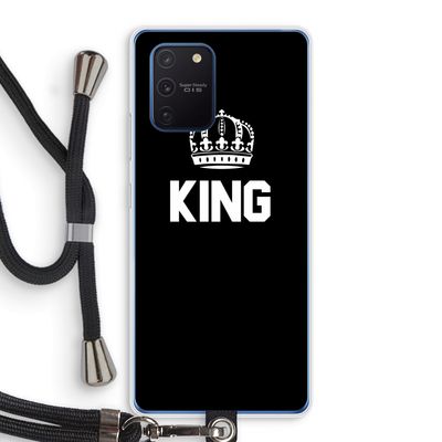 King zwart: Samsung Galaxy Note 10 Lite Transparant Hoesje met koord