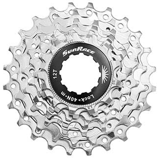 Sunrace cassette 7v 12-24t nikkel