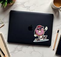 Schaatser donat laptop sticker