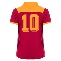 AS Roma Retro Voetbalshirt 1980 + Nummer 10