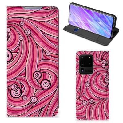 Samsung Galaxy S20 Ultra | Bookcase | Swirl Pink