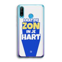 Laat de zon in je hart: Huawei P30 Lite Transparant Hoesje