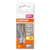 OSRAM 4058075435162 LED-lamp Energielabel E (A - G) E27 Peer 4 W = 40 W Warmwit (Ø x l) 45 mm x 77 mm 1 stuk(s) - thumbnail