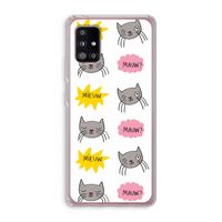 Meow: Samsung Galaxy A51 5G Transparant Hoesje