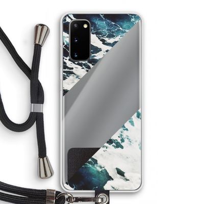 Golven: Samsung Galaxy S20 Transparant Hoesje met koord