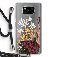 Painted wildflowers: Xiaomi Poco X3 NFC Transparant Hoesje met koord