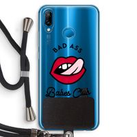Badass Babes Club: Huawei P20 Lite Transparant Hoesje met koord