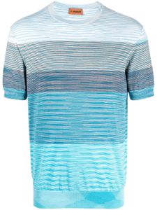 Missoni t-shirt en coton à rayures - Blanc