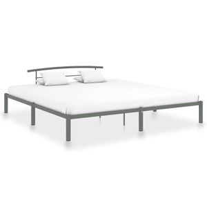 Bedframe metaal grijs 180x200 cm