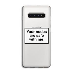 Safe with me: Samsung Galaxy S10 4G Transparant Hoesje