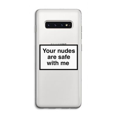 Safe with me: Samsung Galaxy S10 4G Transparant Hoesje