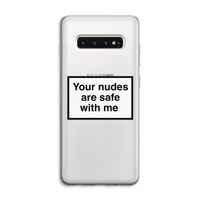 Safe with me: Samsung Galaxy S10 4G Transparant Hoesje