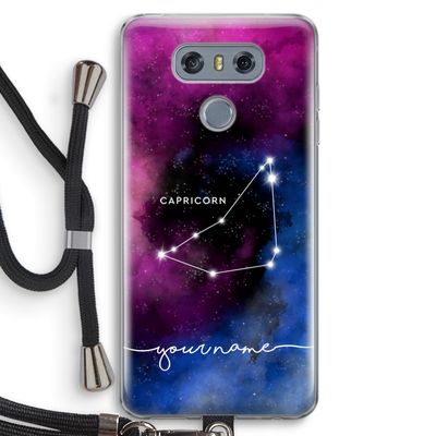 Sterrenbeeld - Donker: LG G6 Transparant Hoesje met koord