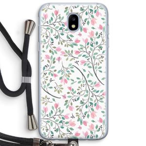 Sierlijke bloemen: Samsung Galaxy J5 (2017) Transparant Hoesje met koord