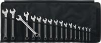Stahlwille ring-steeksleutelset | 17-delig sleutelwijdte 6-22 mm | vorm a chroom-legering-staal | 1 stuk - 96400804 96400804