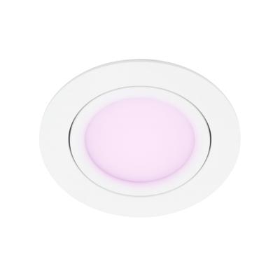Mondo ondiepe inbouwspot - White & Color - rond WIT 8Watt IP65 - Zigbee 3