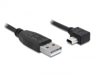 Delock 82680 Kabel USB-A male > USB mini-B male haaks 90° links