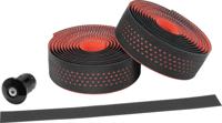Ergotec stuurlint "san remo" bar tape "san remo"pu+gel,black/red