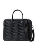 Karl Lagerfeld porte-documents K/Loom en cuir - Noir