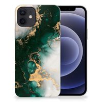 TPU Siliconen Hoesje voor iPhone 12 | 12 Pro (6.1") Marmer Groen