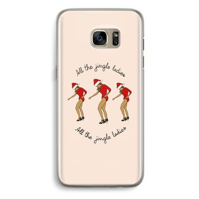 Jingle Ladies: Samsung Galaxy S7 Edge Transparant Hoesje