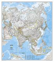 Wandkaart 02812 Azië, politiek, 84 x 96 cm | National Geographic