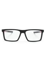 Prada Eyewear lunettes de vue rectangulaires à logo gravé - Noir