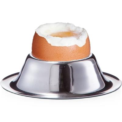 Zeller Eierdopjes - RVS - 5 cm - Ontbijten en Pasen - Eierdoppen - zilver