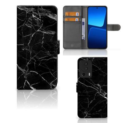Xiaomi 13 Lite | Bookcase | Marmer Zwart - Origineel Cadeau Vader
