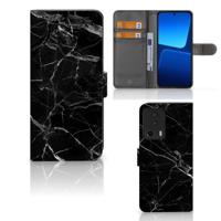 Xiaomi 13 Lite | Bookcase | Marmer Zwart - Origineel Cadeau Vader