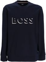 BOSS sweat à logo imprimé - Bleu - thumbnail