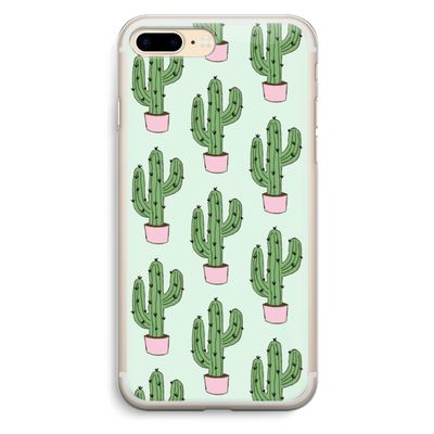 Cactus Lover: iPhone 7 Plus Transparant Hoesje