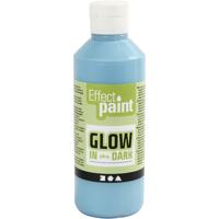 Creativ Company Glow in the dark verf - lichtblauw, 250ml